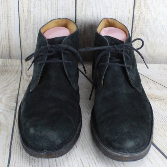 SEBAGO Black Suede Leather Chukka Style Desert Crepe Sole Ankle Boots US 8 - Picture 4 of 8